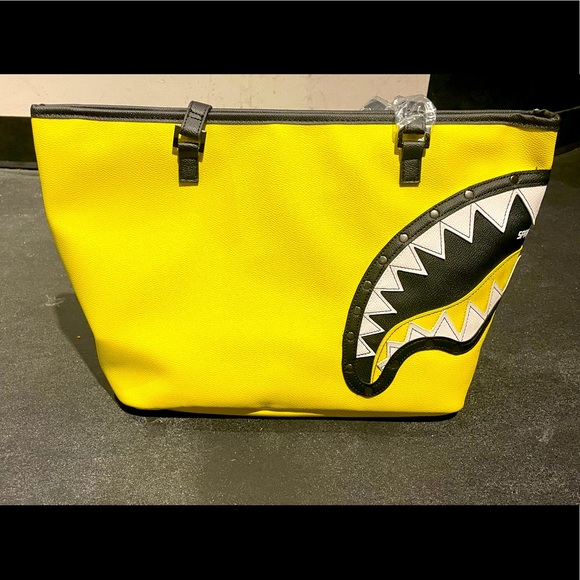 Sprayground Bags Yellow Sprayground Tote Bag Poshmark